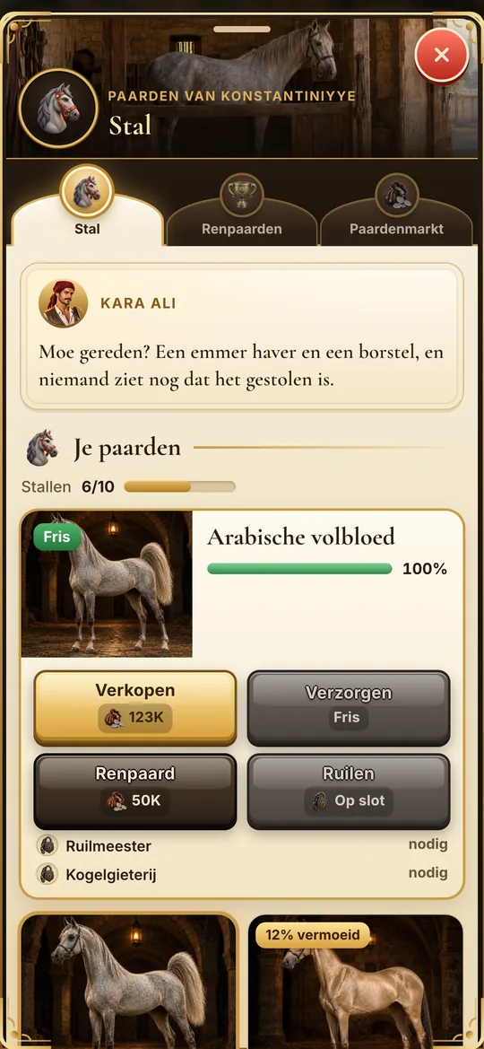 Ottomaan: Écurie